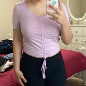 Lavender crop top